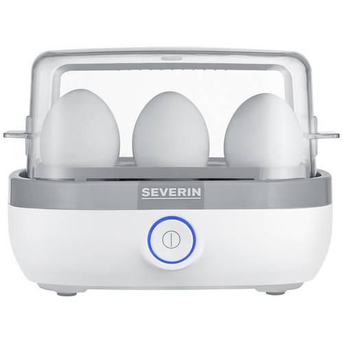 Severin EK 3164 Eierkocher mit Messbecher, mit Eierstecher, BPA-frei Weiß, Grau