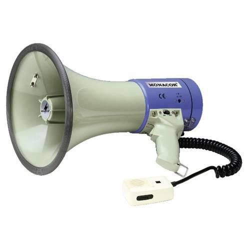 Monacor TM-27 Megaphon integrierte Sounds, mit Handmikrofon