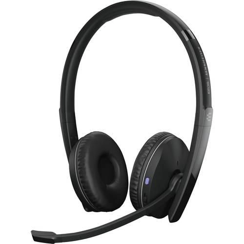 EPOS Headset Telefon On Ear Headset Bluetooth® Stereo Schwarz Noise Cancelling Lautstärkeregelung, Mikrofon-Stummschaltung