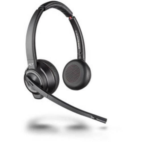 Plantronics Savi W8220-M USB binaural ANC Telefon On Ear Headset Bluetooth®, DECT Stereo Schwarz Noise Cancelling Mikrofon-Stummschaltung