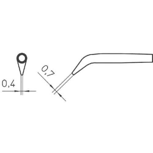 Weller RTW2 Lötspitze Rundform, abgeschrägt 45° Spitzen-Größe 0.7 mm Inhalt 1 St.