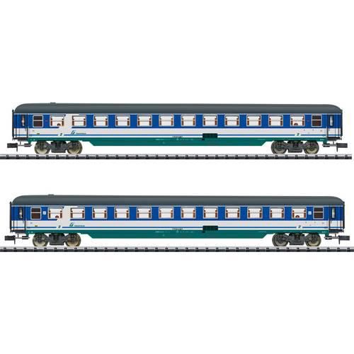 MiniTrix T18255 Persoenenwagen 2er-Set EC Venezia Teil 4 der MÁV-START Venezia Set 4