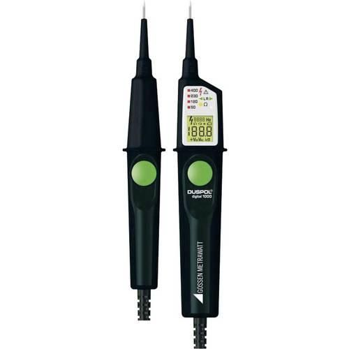 Gossen Metrawatt DUSPOL digital 1000 Zweipoliger Spannungsprüfer CAT III 1000 V, CAT IV 600 V LCD, LED, Vibration, Akustik