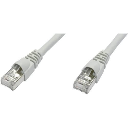 Telegärtner 100009116 RJ45 Netzwerkkabel, Patchkabel CAT 6a S/FTP 50.00 m Grau Flammwidrig, mit Rastnasenschutz, Flammwidrig, Halogenfrei, UL-zertifiziert 1 St.