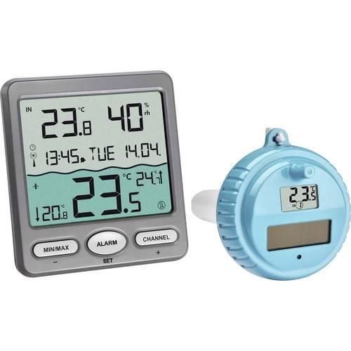 TFA Dostmann VENICE Funk-Pool-Thermometer Schwimmbecken-Thermometer Anthrazit