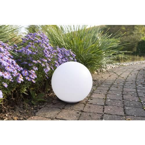 Heitronic Solar-Dekoleuchte Globo 37234 Solarkugel LED 0.4 W RGBW Weiß