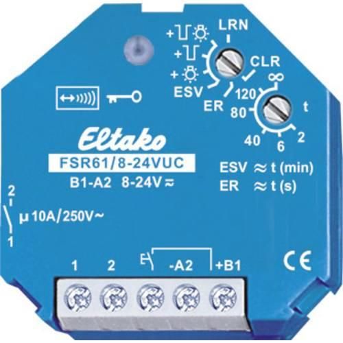 FSR61/8-24V UC Eltako Funk Schaltaktor Unterputz Schaltleistung (max.) 2000 W Reichweite max. (im Freifeld) 30 m