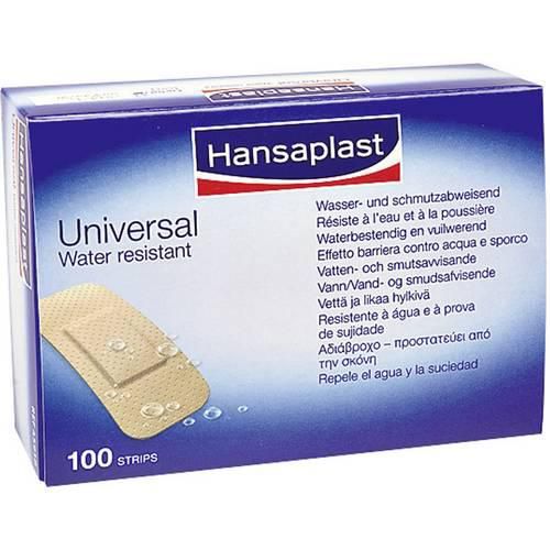 Hansaplast 1009270 Hansaplast UNIVERSAL wasserfest Strips 3,0 x 7,2 cm 100 Stück