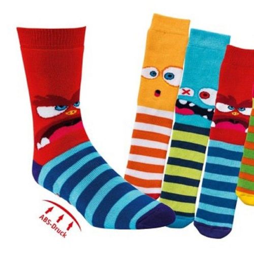 Socks 4 Fun ABS-Socken Socks 4 Fun Kinder ABS Socken lustige Monster 3-er Bündel (3-er Bündel