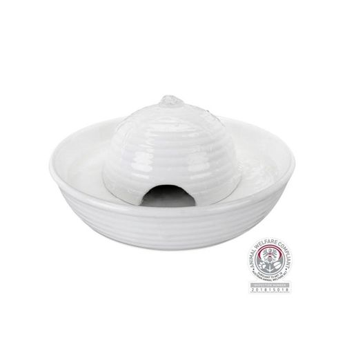 Trixie Drinking fountain Vital Flow Mini ceramic 0.8 l/ø 24 × 10 cm white