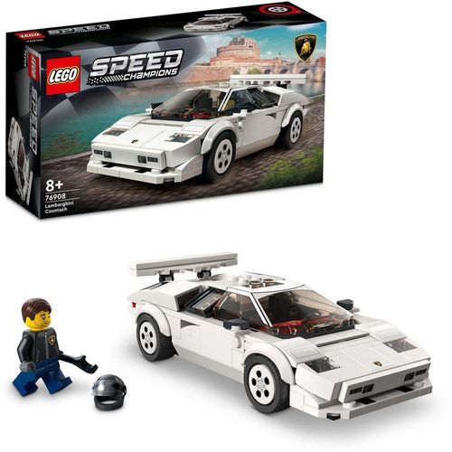 LEGO® Konstruktionsspielsteine Lamborghini Countach (76908), LEGO® Speed Champions, (262 St), Made in Europe, weiß