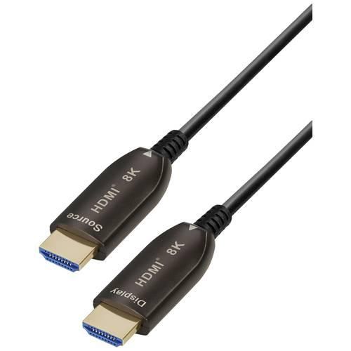 Maxtrack HDMI Anschlusskabel HDMI-A Stecker, HDMI-A Stecker 10.00 m Schwarz C 507-10 ML 8K UHD HDMI-Kabel