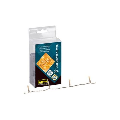 Idena 30er LED Lichterkette transparent 1,75 m