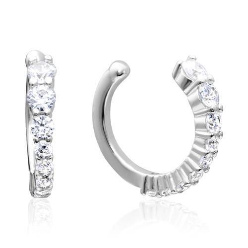 Damen Ear Cuffs aus Sterlingsilber mit Zirkonia