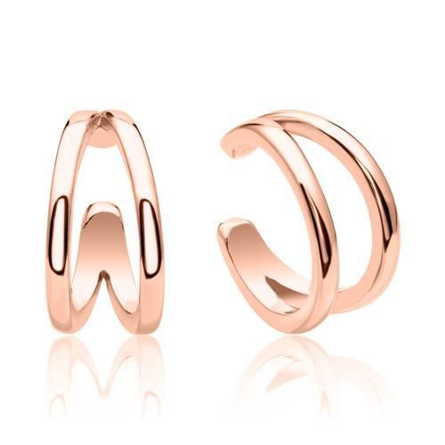 Damen Ear Cuffs aus rosévergoldetem 925er Silber