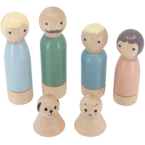 Puppenhausfiguren FAMILIE 6-teilig