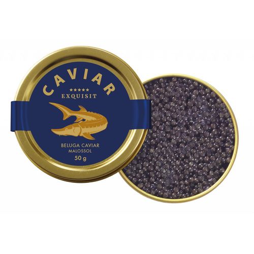 Exquisit BELUGA Stör CAVIAR Premium Linie Malossol, 50g