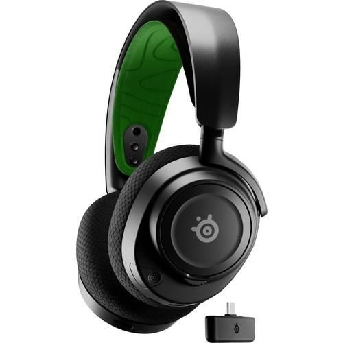 Steelseries Arctis Nova 7X Gaming Over Ear Headset Bluetooth®, Funk Stereo Schwarz, Grün Mikrofon-Rauschunterdrückung Headset, Lautstärkeregelung,