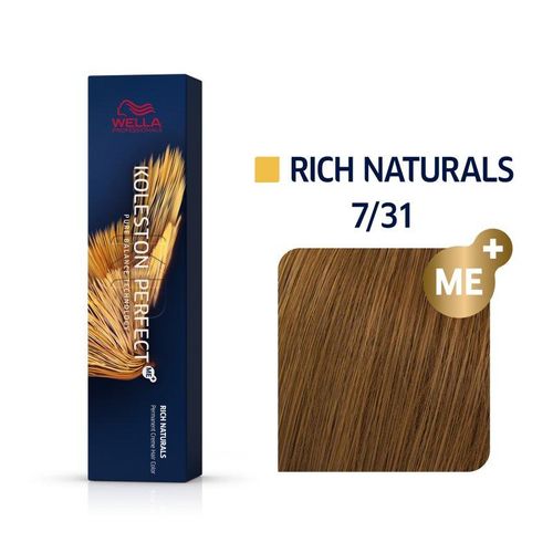 Wella Professionals Koleston Perfect Me+ Rich Naturals 7/31 mittelblond gold-asch 60ml