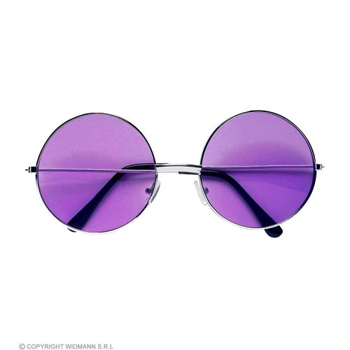 Brille „Hippie“, 6 cm Ø, lila