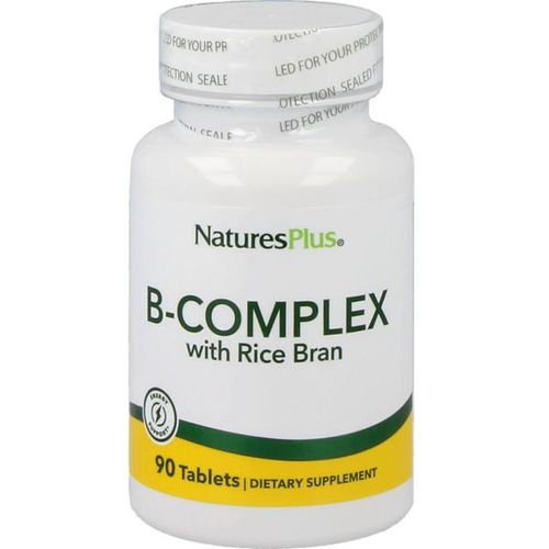 Natures Plus B-Complex with Rice Bran (Reiskleie) 90 Tabletten