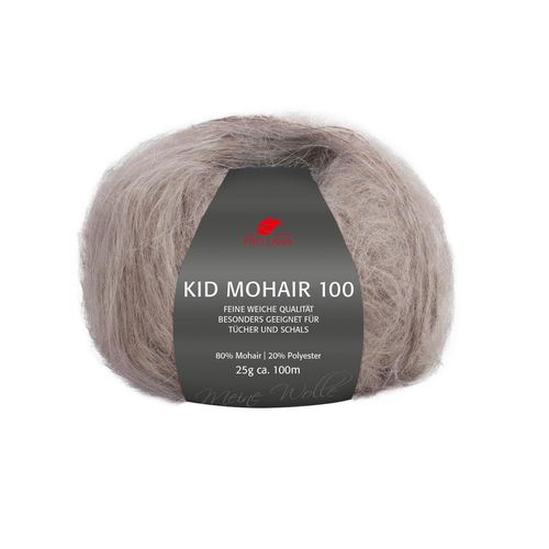 Kid Mohair 100 Pro Lana, Beige/Grey, aus Mohair