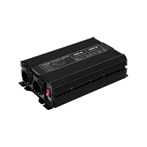 Pro Voltage converter 1.500 W black - converts 12 V D