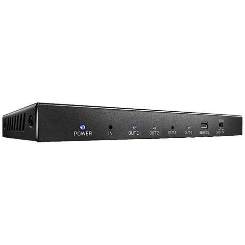 LINDY 38236 4 Port HDMI-Splitter 3840 x 2160 Pixel Schwarz