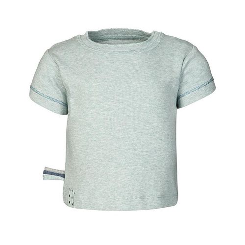 OrganicEra - T-Shirt DAMLA UNI in mint melange, Gr.62/68