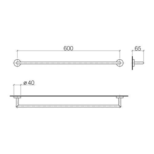 Dornbracht Badetuchhalter Serienspezifisch 83060979 chrom 83060979-00