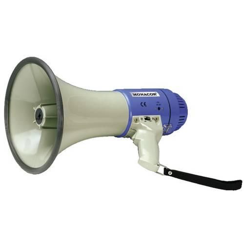 Monacor TM-25 Megaphon mit Haltegurt, integrierte Sounds