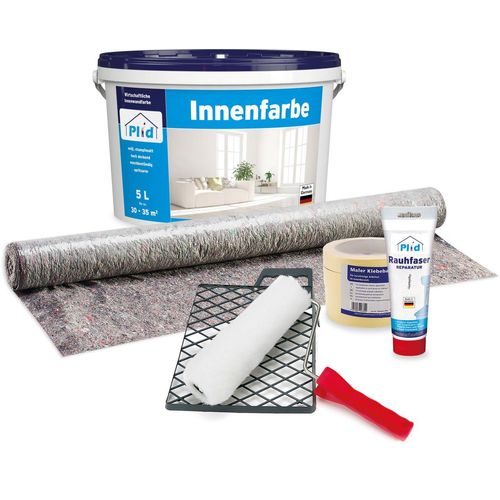 Innenfarbe Wandfarbe Deckenfarbe Profi Farbe Set Weiß