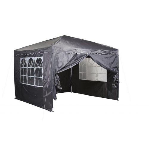 Faltpavillon 3 m x 3 m grau