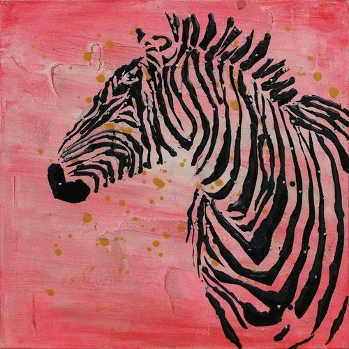 Öl-Wandbild Zebra 70x70 PHA100