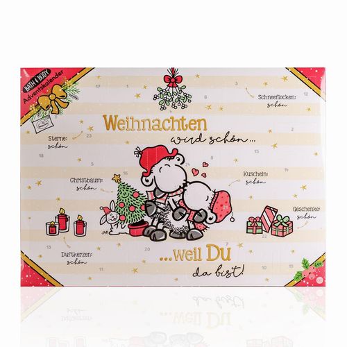 Adventskalender SHEEPWORLD in Box, Motiv: Weihnachten wird schön...