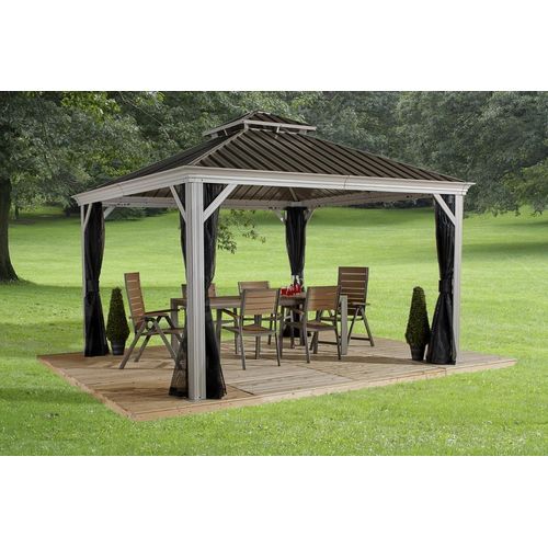 Sojag Aluminium Pavillon Messina 10x12 champagner