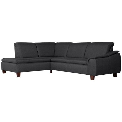 Aaron Ecksofa links mit Sofa 2,5-Sitzer rechts graphit