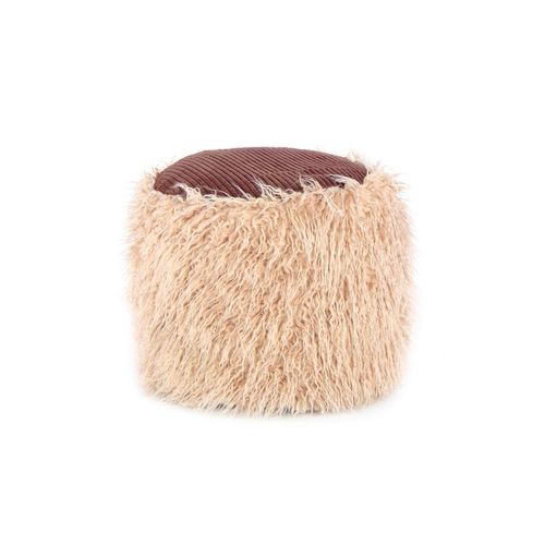 Fellpouf Bobtail 125 Beige / Braun