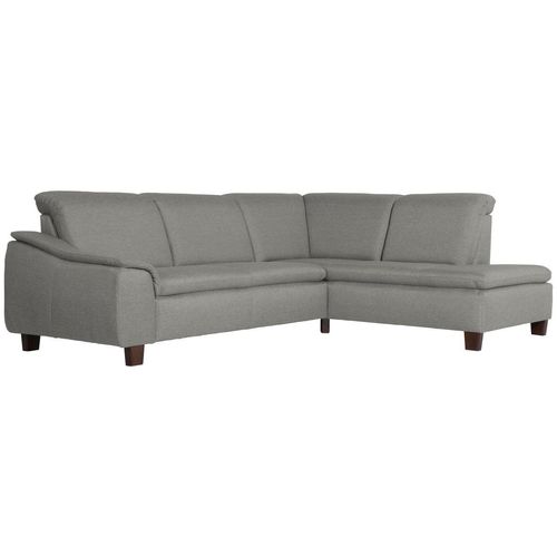 Aaron Sofa 2,5-Sitzer links mit Ecksofa rechts hellgrau