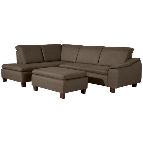 Aaron Ecksofa links mit Sofa 2,5-Sitzer rechts sahara