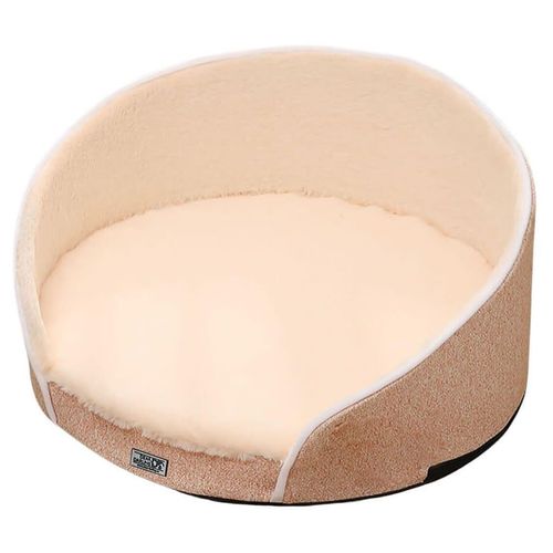 DEAR DARLING DD-02APM Orthopädisches Luxus Hundebett Katzenkorb Apricot Gr. M 60x60cm mit Memory Sch