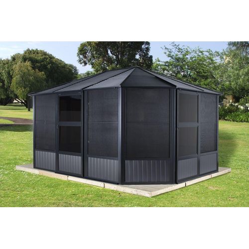 Sojag Aluminium Pavillon und Wintergarten Charleston 12x12 anthrazit