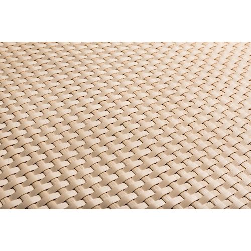 Rattan Art Polyrattan Balkonsichtschutz mit Metallösen - Beige 0,9m x 5m