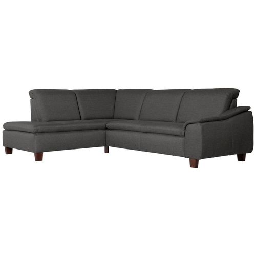 Aaron Ecksofa links mit Sofa 2,5-Sitzer rechts anthrazit