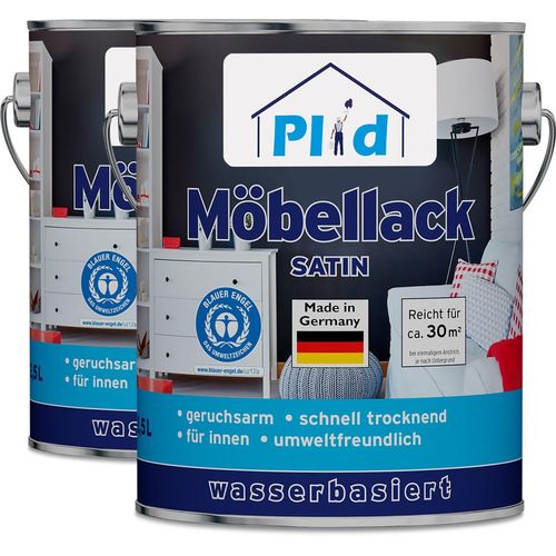 Premium Möbellack Weisslack Türenlack Holzlack Spielzeugfarbe Weiß - Seidenglänzend