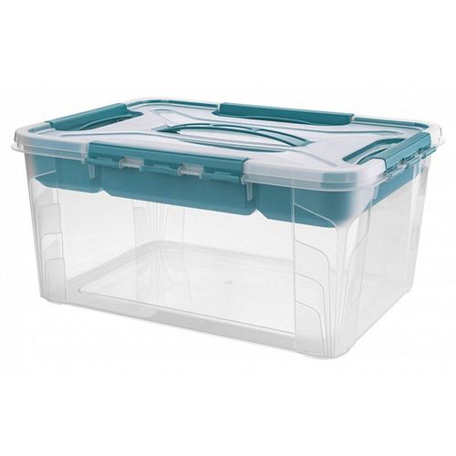 Toptex Ordnung Aufbewahrungsbox, 10 l - Aqua-Blau