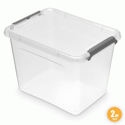 Ordnung Clipboxen, je ca. 19,5 x 15 x 13,5 cm - 2er-Set