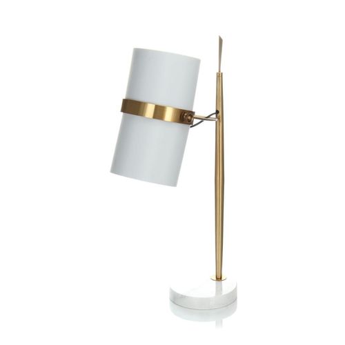 Tischlampe Novum 210 Weiß / Gold