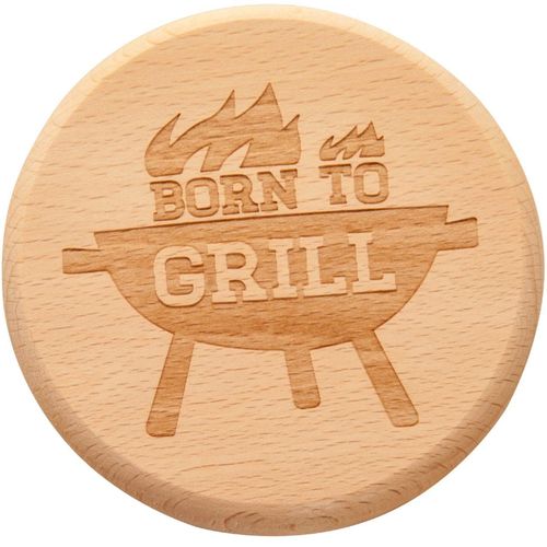 Bierdeckel/Glasabdecker "Born to Grill"