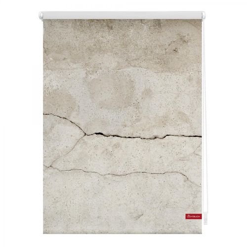 Lichtblick Rollo Klemmfix, ohne Bohren, blickdicht, Beton - Grau, 90 x 150 cm (B x L)